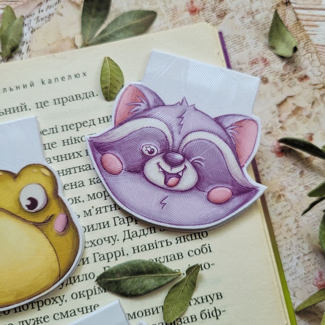 Magnetic bookmark "Racoon"