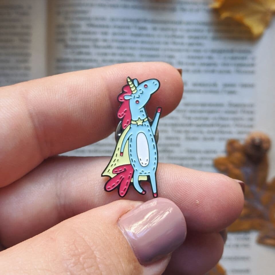 Badge " Unicorn superhero"