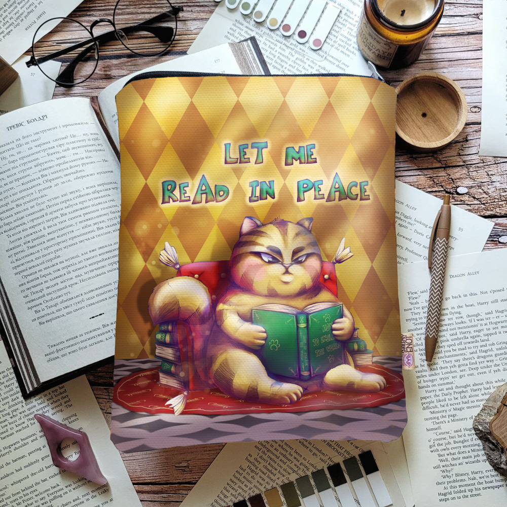 Book sleeve "Read in peace", XS