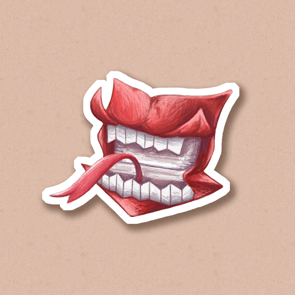 Sticker "Howler", Glossy self-adhesive paper