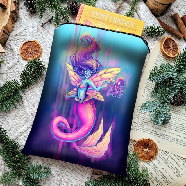 Book sleeve "Enchanting mermaid", XS