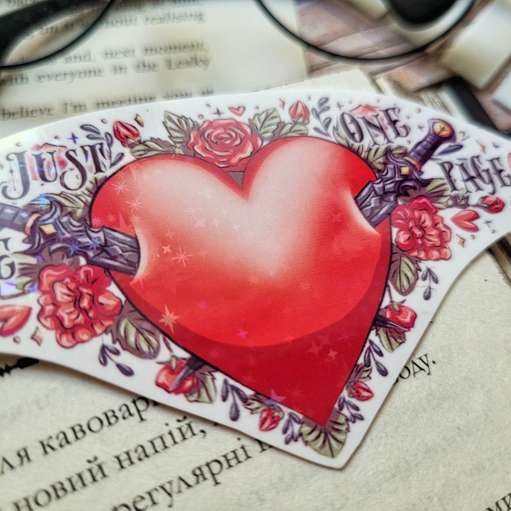 Stickers holographic "Enemies to lovers", Film with holographic lamination