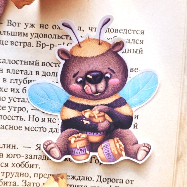 Стікер "Друг бджілок", Глянсевий самоклеючий папір
