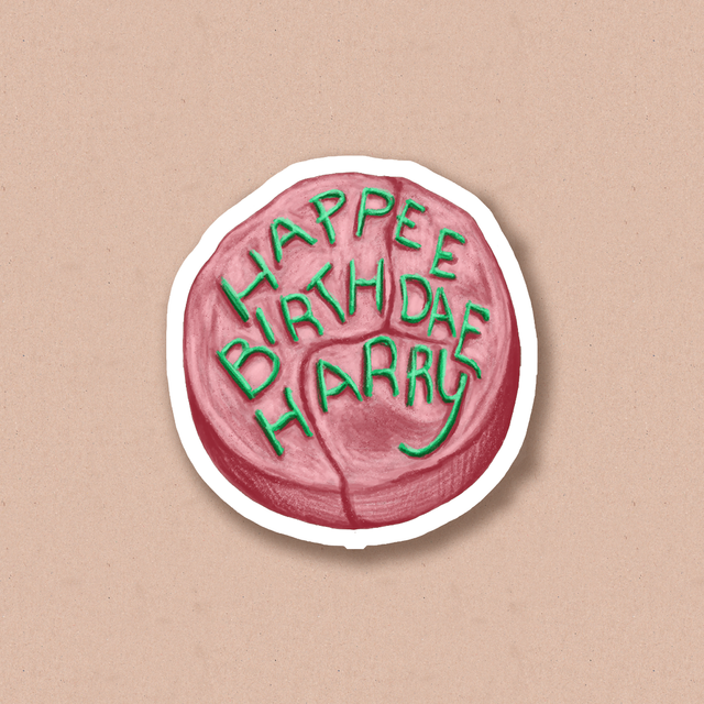 Sticker "Hagrid's cake", Glossy self-adhesive paper