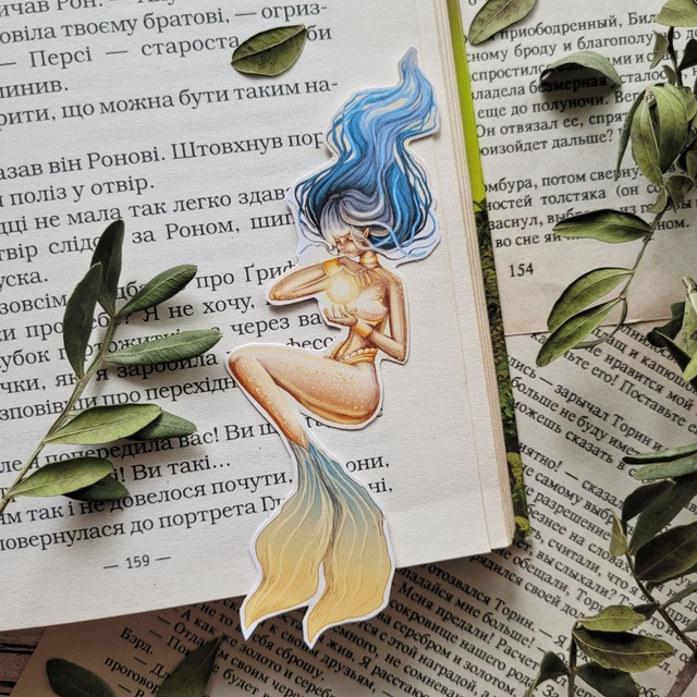 Sticker "Celestial mermaid 2", Glossy self-adhesive paper