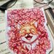 Holografic magnetic bookmark "A fox in a sakura tree"