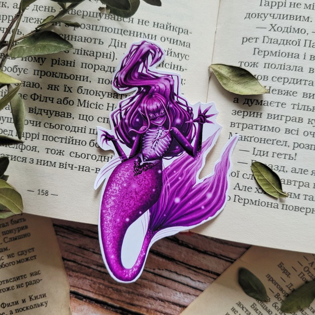Sticker "Horror mermaid 2", Glossy self-adhesive paper