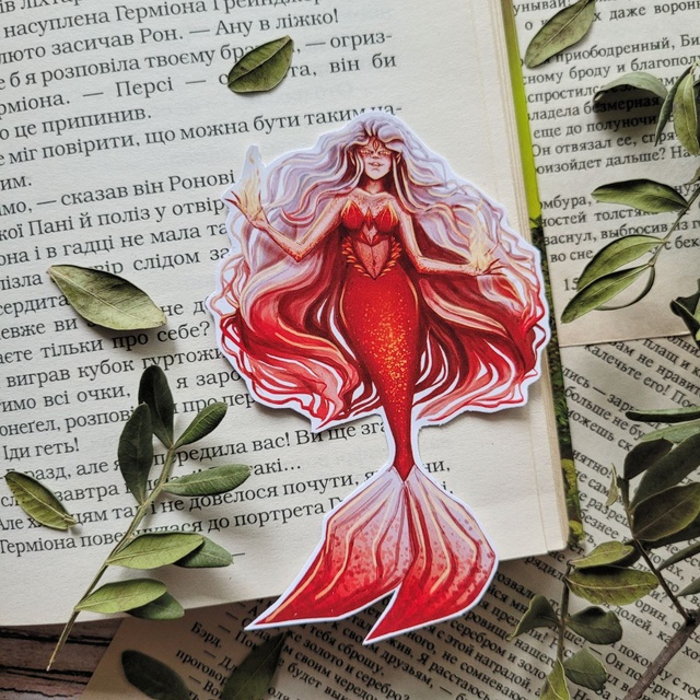 Sticker "Villain mermaid 2", Glossy self-adhesive paper