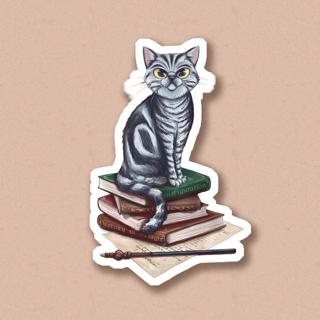 Sticker "Not just a kitty", Glossy self-adhesive paper