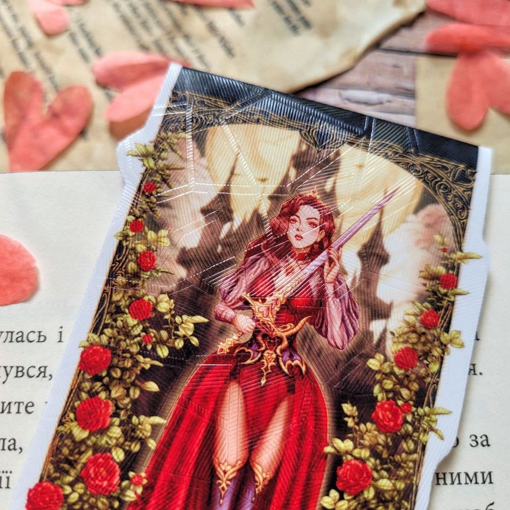 Magnetic bookmark "Queen of Hearts"