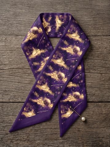 Twilly Scarf "Night sky"