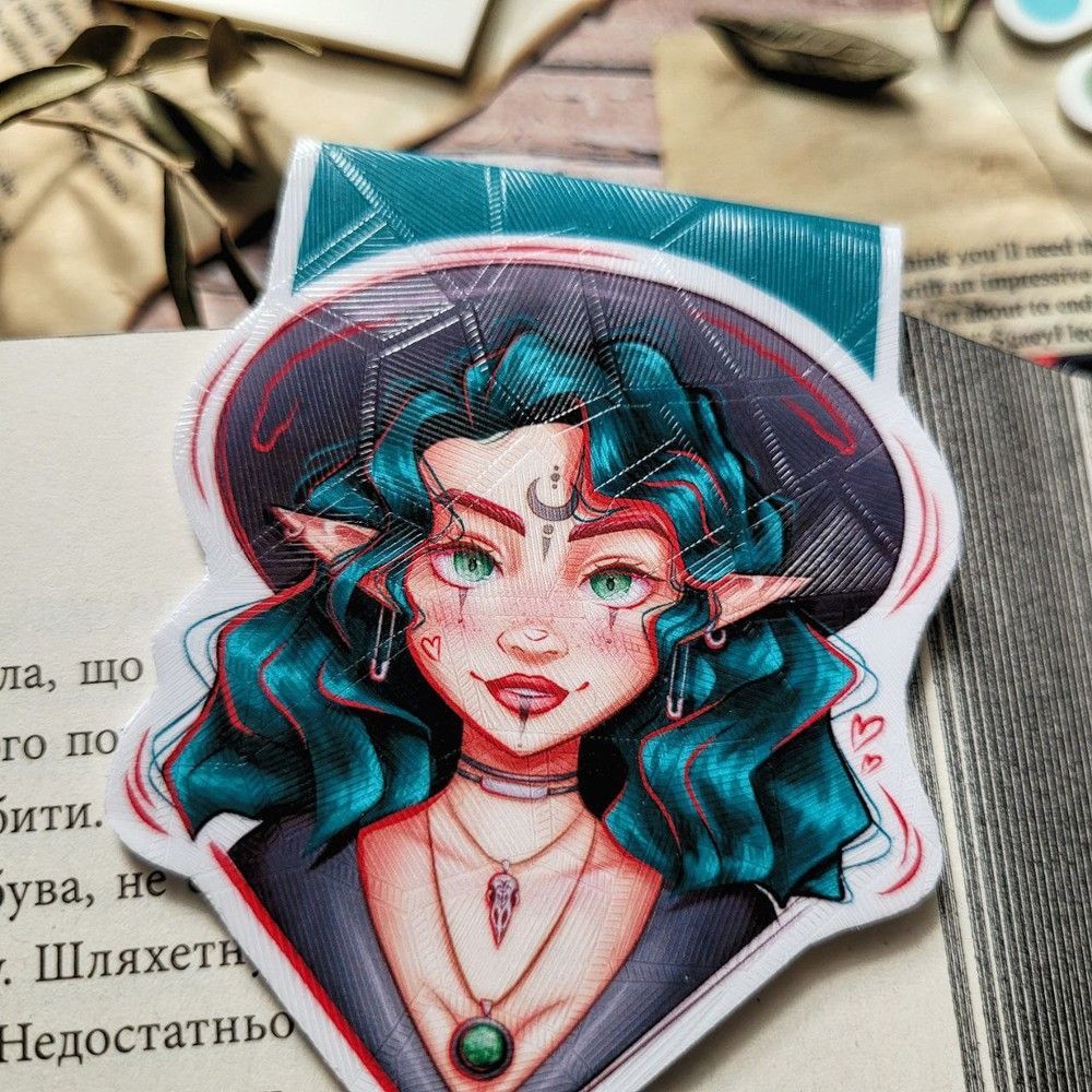 Magnetic bookmark "Elf Witch"