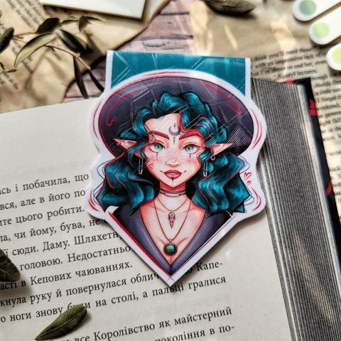 Magnetic bookmark "Elf Witch"