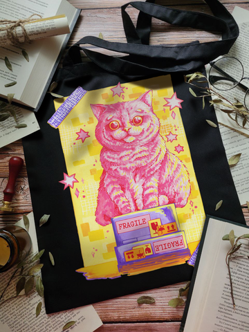 Tote bag "Carefully fragile"