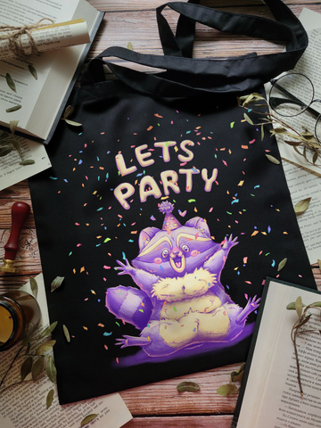 Tote bag "Lets party"