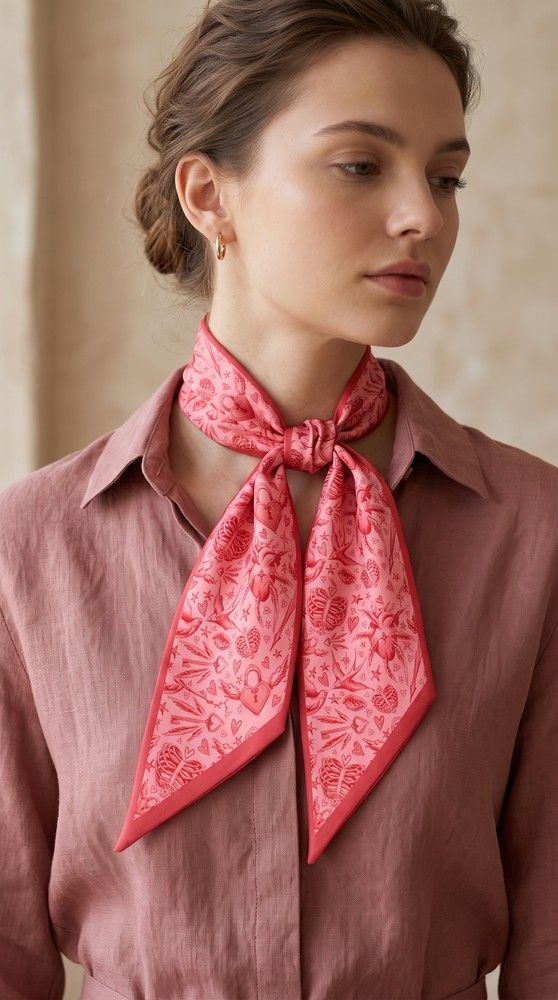 Twilly Scarf "Love"