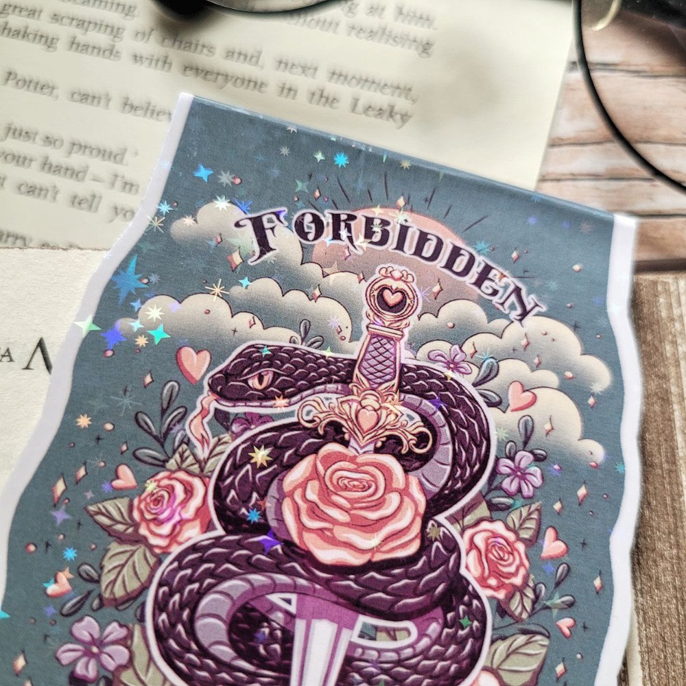 Holografic magnetic bookmark "Forbidden love"