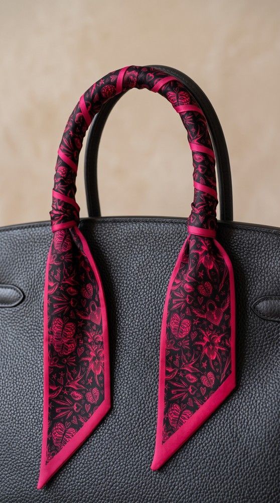 Twilly Scarf "Dark Love"