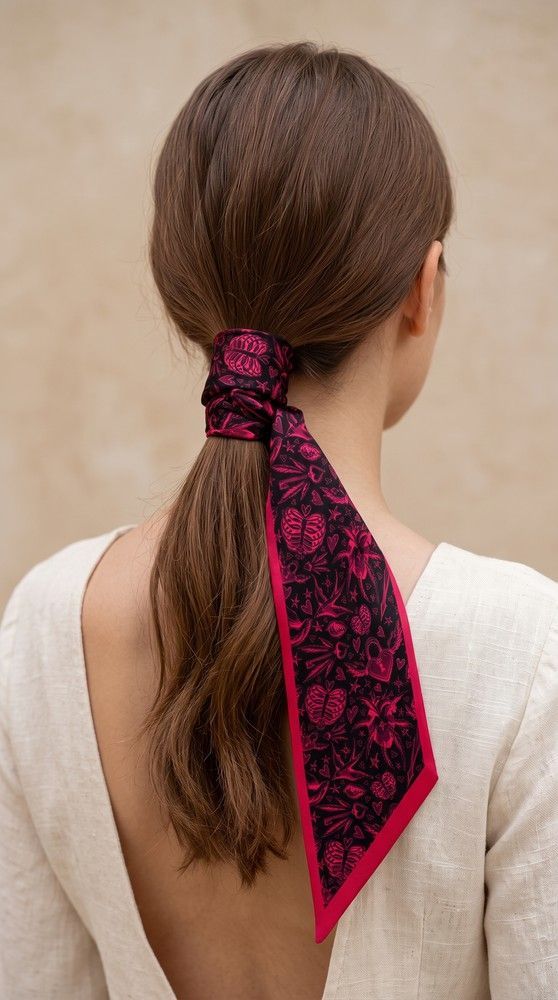 Twilly Scarf "Dark Love"