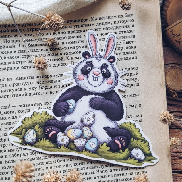 Sticker "Easter bunny", Film with matte lamination