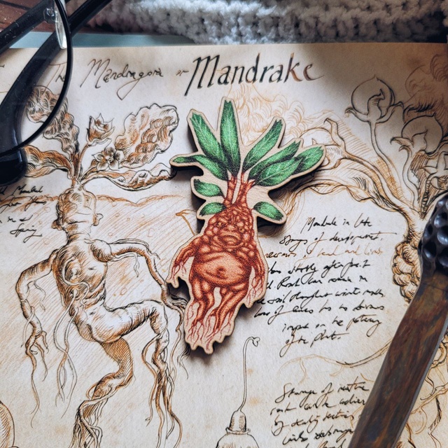 Badge "Mandrake", Wood