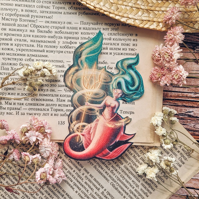 Sticker "Ukrainian mermaid", Glossy self-adhesive paper