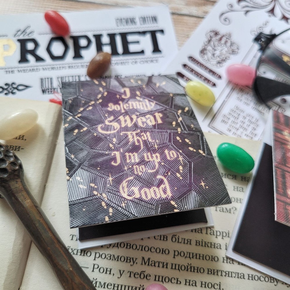 Magnetic bookmark "I solemnly swear that I'm up to no good"