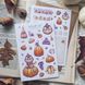 Stickers "Pumpkin dreams" , Self-adhesive paper