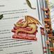 Стікери голографічний "Дракончик на книжках", Плівка з голографічною ламінацією